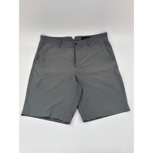 Dunning Mens Golf Shorts Grey Performance Flat Front Size 36